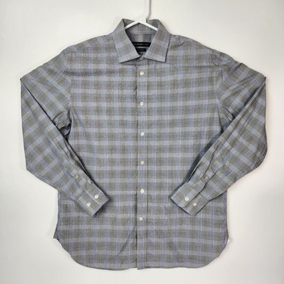 John Varvatos Shirt Mens M Career Wear Preppy‎ Gothic Elegance Rock N Roll Edgy - Picture 1 of 13